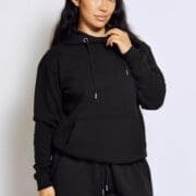 Hidden Fashion Black Basic Pull Over Hoodie