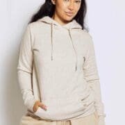 Hidden Fashion Oatmeal Pullover Longline Hoodie