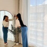 Hidden Fashion Blue Jersey Maxi Skirt