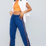 Tall Navy Double Side Stripe Straight Leg Joggers