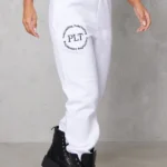 LITTLETHING White Embroidered Sweat Pant JoggerPRETTY