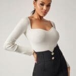 MissGuided Sweetheart Long Sleeve Top