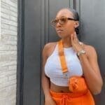 Basic Chocolate Jersey Racerback Crop Top