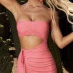 Kai Cut Out Mini Dress in Pink | Oh Polly