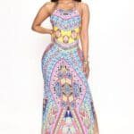 Fashionnova Jadine Printed Maxi Dress