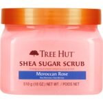 Tree Hut Shea Sugar Scrub Moroccan Rose, Ultra Hydrating and Exfoliating Scrub