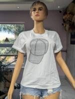 White Stone Print T-Shirt - Image 3