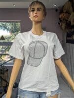 White Stone Print T-Shirt - Image 2