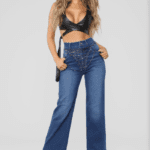 Bound By Love Straight Leg Denim Jeans - Medium Blue Wash