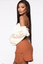 Fashionova late night shift off shoulder mini dress