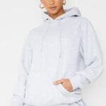 Prettylittlething Ash Grey Ultimate Oversized Hoodie