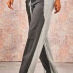 Prettylittlething Grey Marl Cargo Panel Straight Leg Trousers