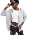 Basic Cotton Winter Hoodie With Front Zip