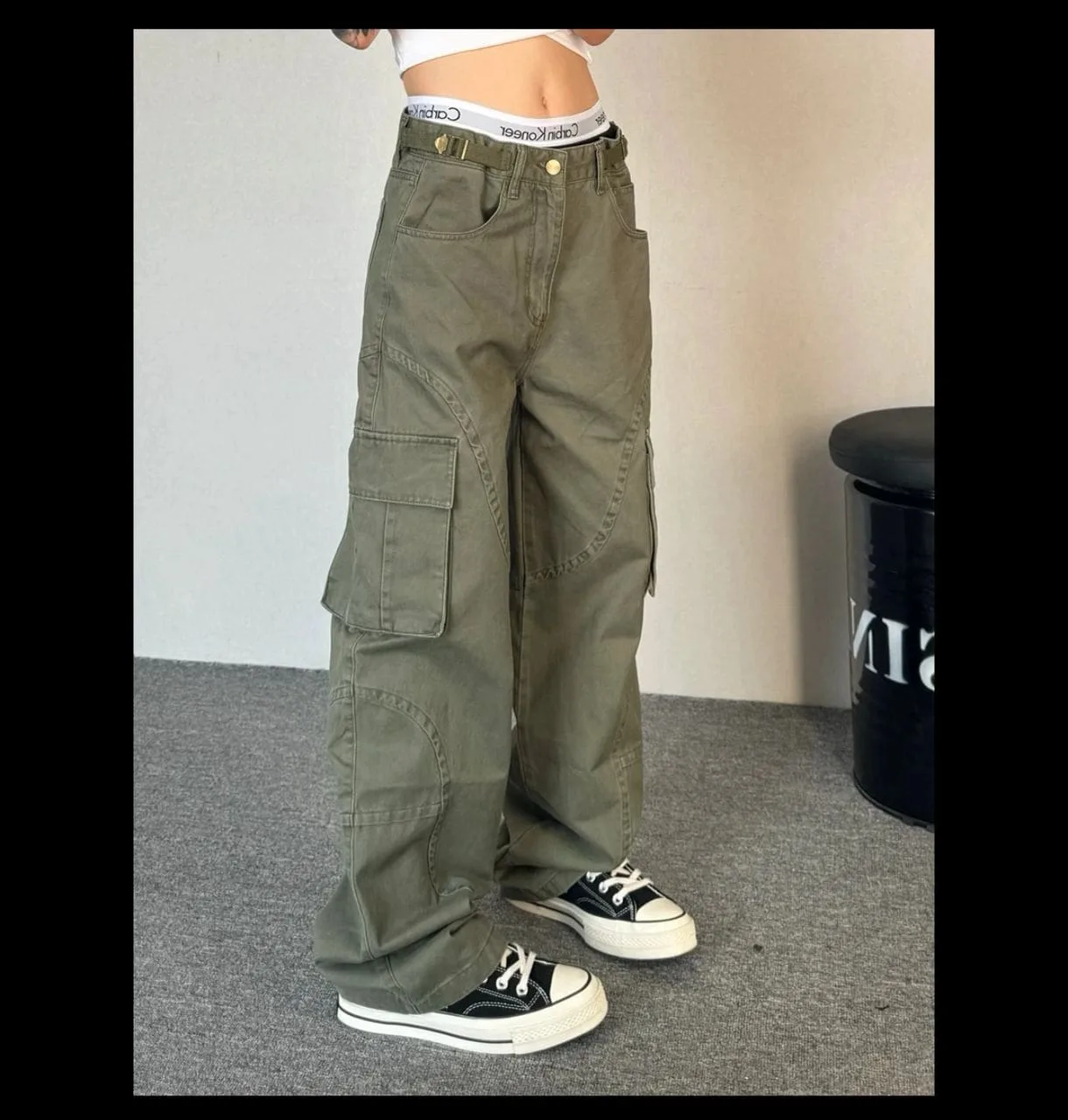 Heliton Light Denim Wear Cargo Pants - Image 1