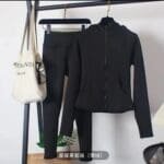 Sleek Fit Black Activewear 2 Set - Image 3