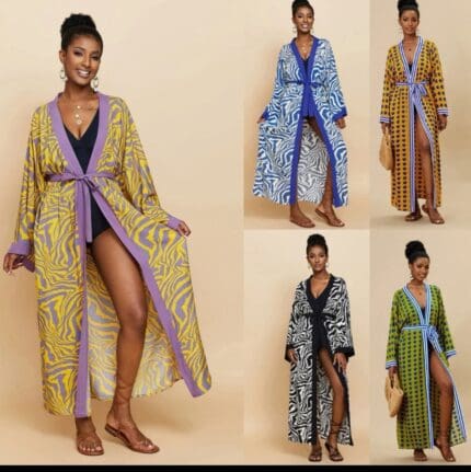 Boho Chic Cotton Blend Beach Kimono