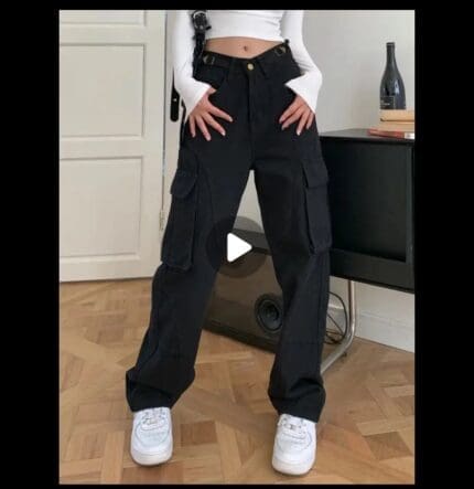 Vibe Army High Waist Cargo Pants