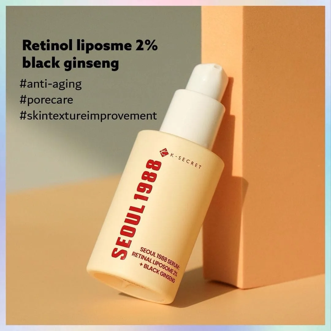 K Secret SEOUL 1988 SERUM : RETINAL LIPOSOME 2% + BLACK GINSENG - Image 1