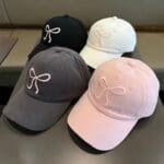 DIMITU Embroidery Bowknot Baseball Hat