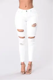 Fashionnova Living The Dream Ankle Jeans White