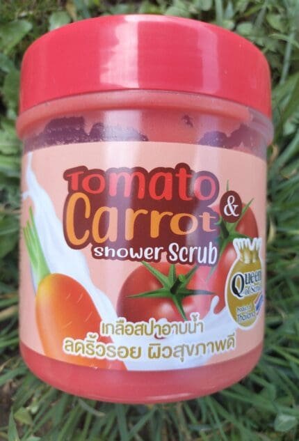 R and D Care Healthy Glow Tomato & Carrot Shower Scrub