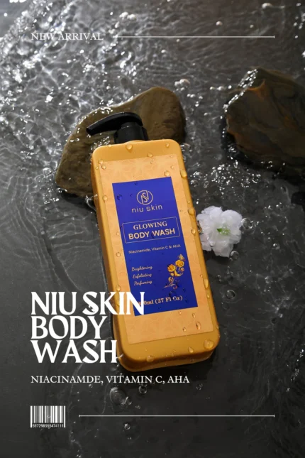 Niu Skin Glowing Body Wash – Niacinamide, Vitamin C & AHA