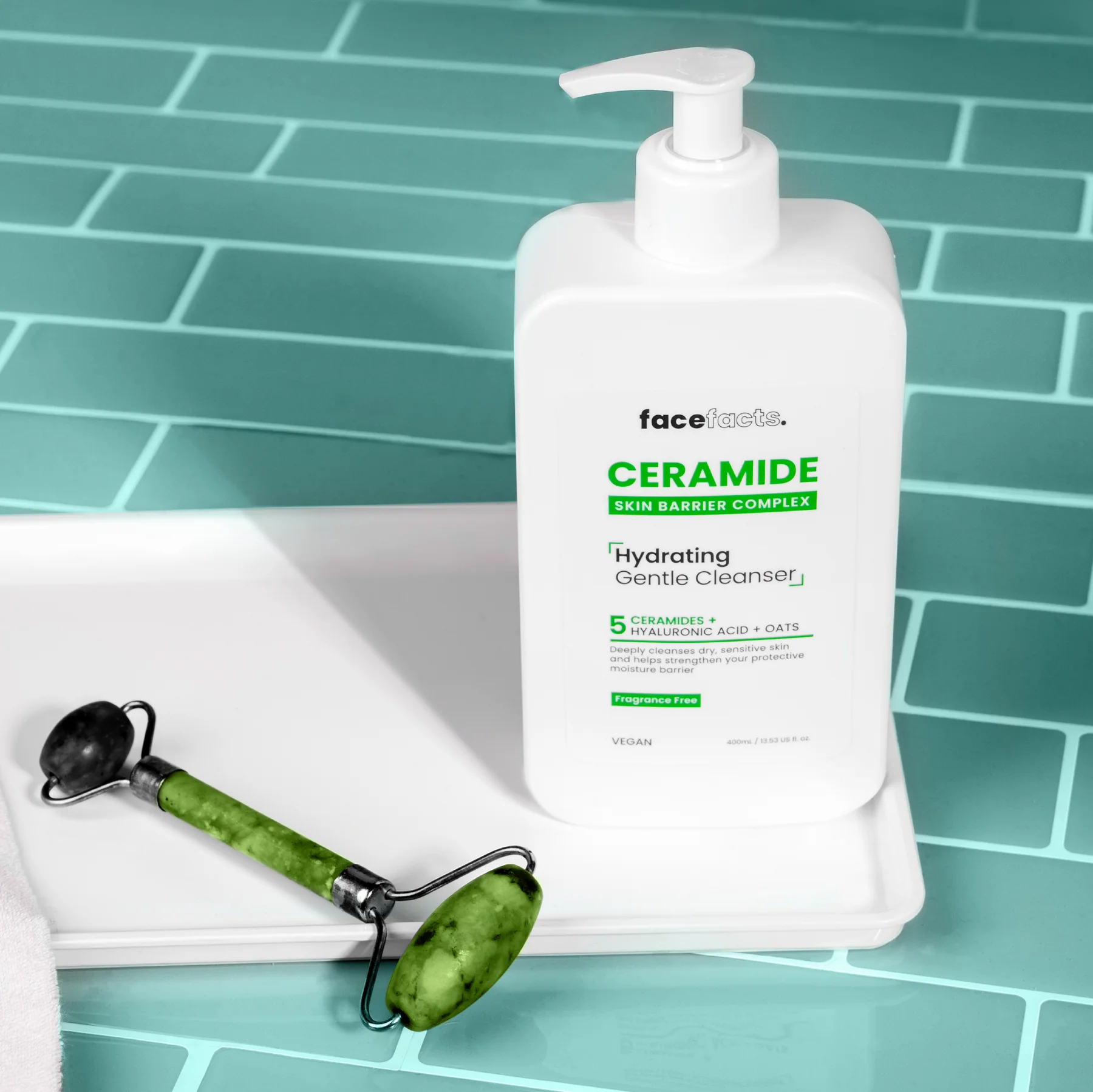 Artboard6_4x-100_1800x1800 Face Facts Ceramide Hydrating Gentle Cleanser 400 ml /200ml - Image 1