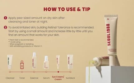 Seoul 1988 Retinal Liposome 4 percent plus Fermented Bean Eye Cream 30 ml