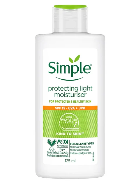 766 Simple Kind to Skin Protecting Light Moisturiser SPF 15 - Image 1