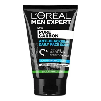 L'OREAL Men Expert Pure Carbon Anti-Blackheads Daily Face Scrub 100ml