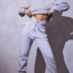 Prettylittlething Grey Sweat Jogger Set Tracksuit