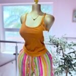 Pastel Wave Shorts – Striped Oversized Fit