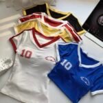 Varsity Jersey Tee – V-Neck Sport Style