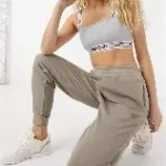 Reebok logo cuffed joggers