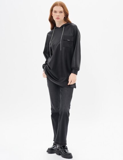 Black SEQUIN PS Sweatshirt Lounge Set