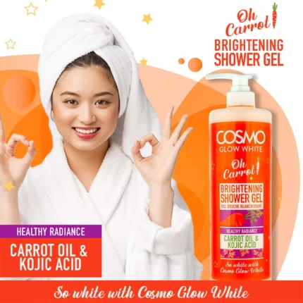 Cosmo Glow White Oh Carrot Brightening Shower Gel Carrot Oil and Kojic Acid