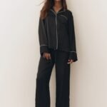 Black Long Pajama Set