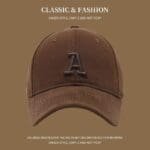 Oversized Fit Embroidered Cap A