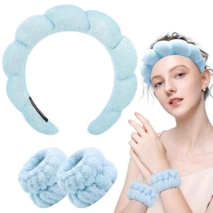 Soft Spa Headband & Wrist Wrap Set