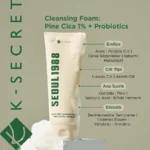 K Secret Seoul 1988 Cleansing Foam Fine Cica 1% + Probiotics 150ml