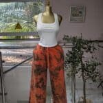 Burt-Orange-Charcoal Tie-Dye Joggers