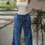 Grey-Blue-Tie-Dye Joggers