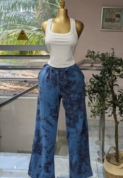 Grey-Blue-Tie-Dye Joggers