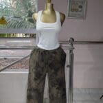 Olive Green & Black Tie-Dye Joggers