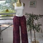 Rich Maroon Tie-Dye Joggers