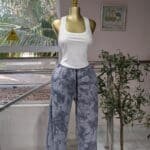 Dark Charcoal-Grey Tie-Dye Joggers