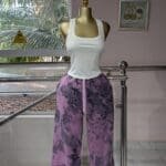 Violet -Black Tie-Dye Joggers