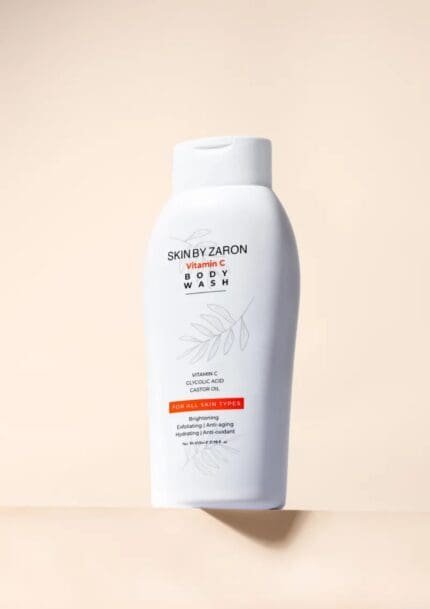 Skin By Zaron Vitamin C + Glycolic Acid Body Wash – Brightening & Smooth Skin Cleanser