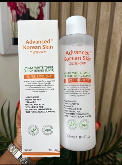 Advanced Korean Skin Milky White Toner Brightening Elixir 300ml