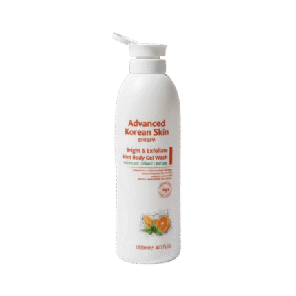 Advanced Korean Skin Bright & Exfoliate Mint Body Gel Wash 1200ml